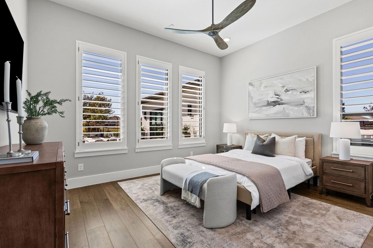Bedroom, Interior, Wood Texture Flooring