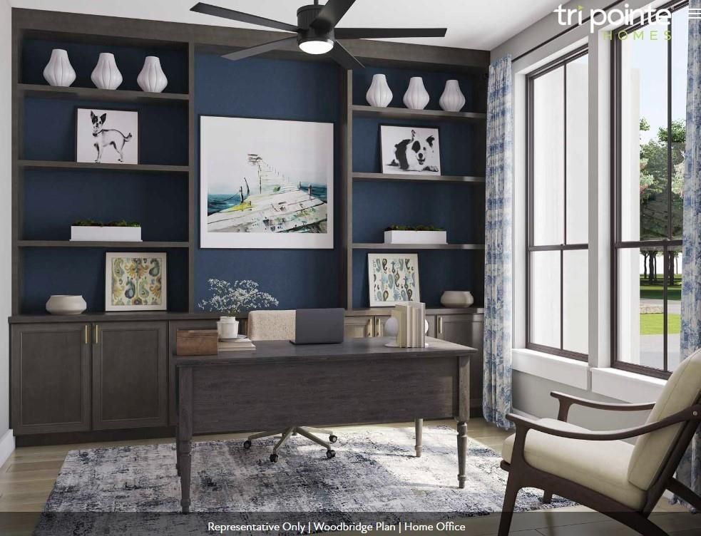 Home Office, Interior, Wood Texture Flooring