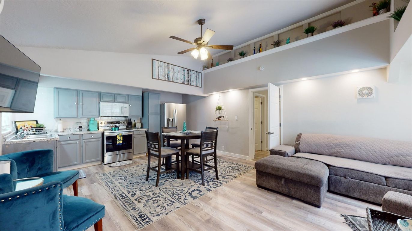 Dining room, Interior, Kitchen, Living room, Wood Texture Flooring