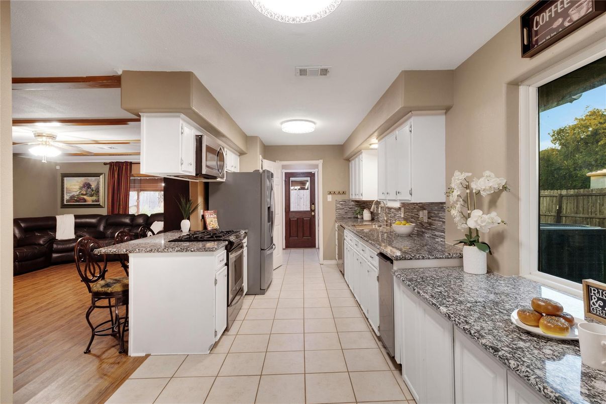 Interior, Kitchen, Living room, Wood Texture Flooring