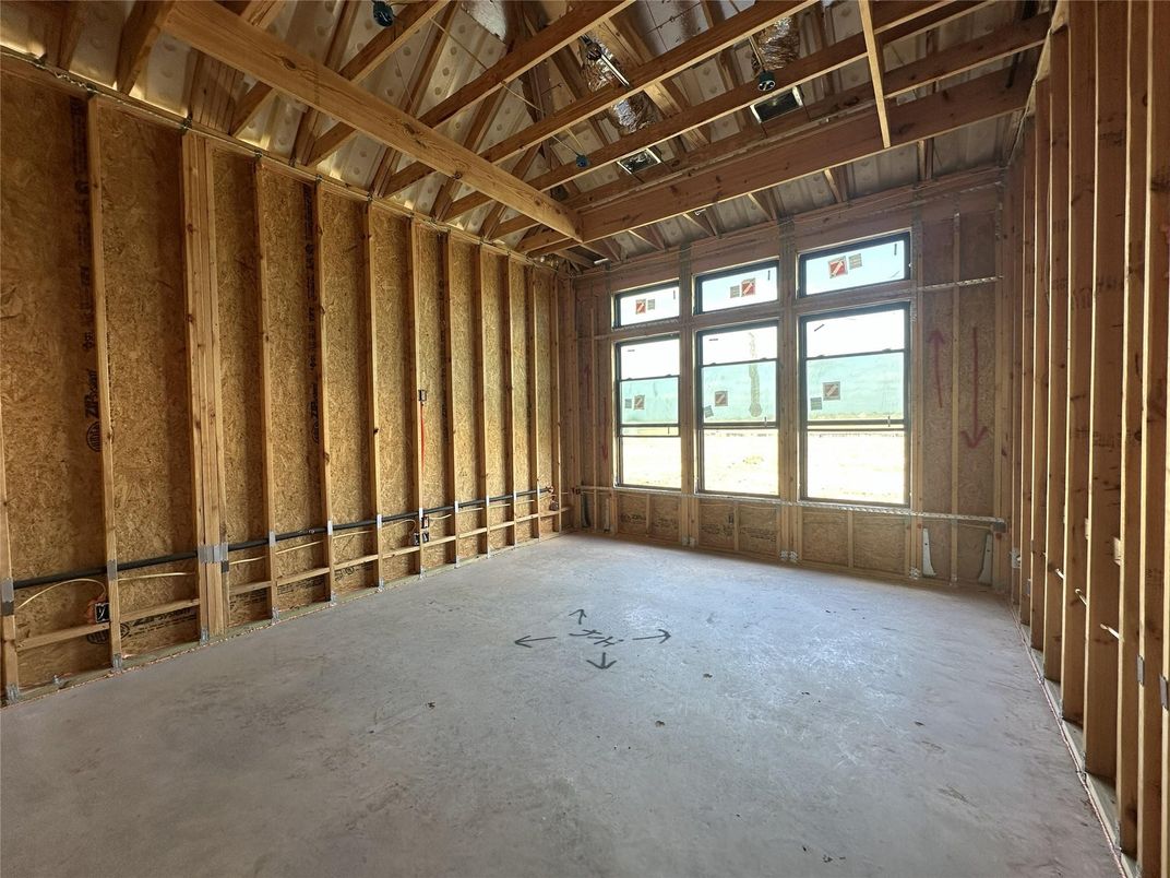 Empty room, Interior, Wooden Beams, Wooden Walls
