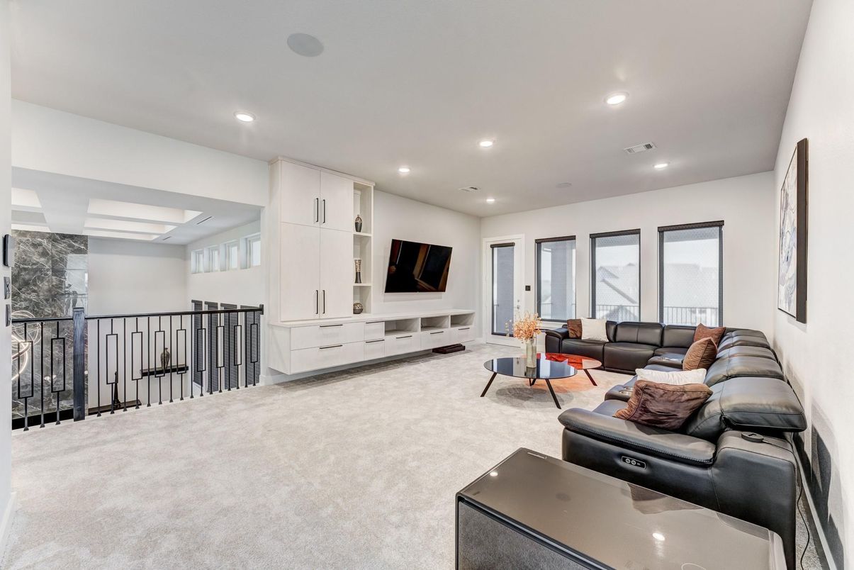 Interior, Living room, Recessed Lighting