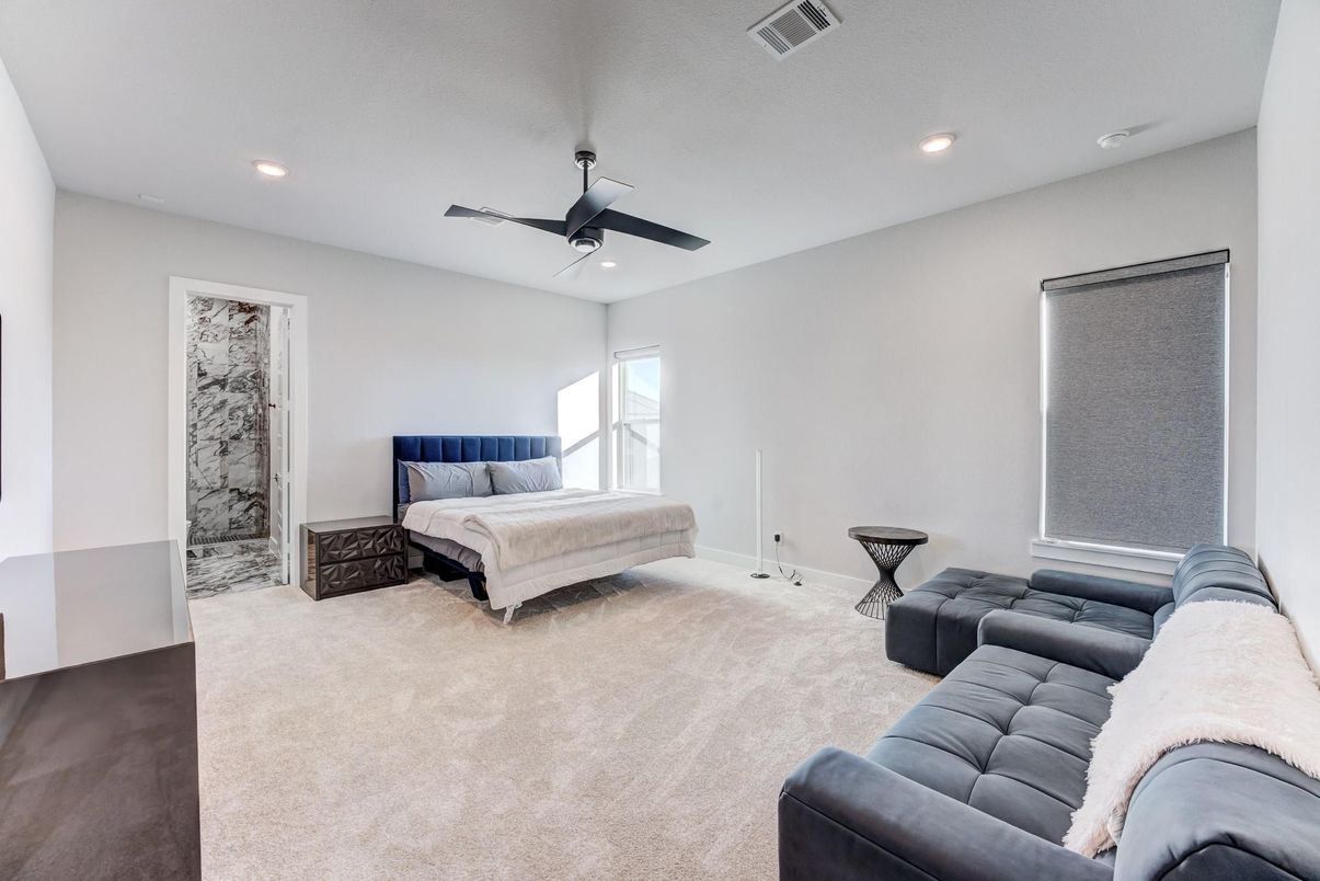 Bedroom, Interior, Recessed Lighting