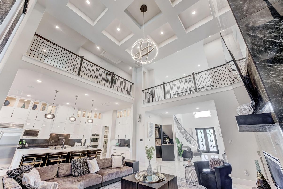 Interior, Kitchen, Living room, Pendant Lights, Recessed Lighting