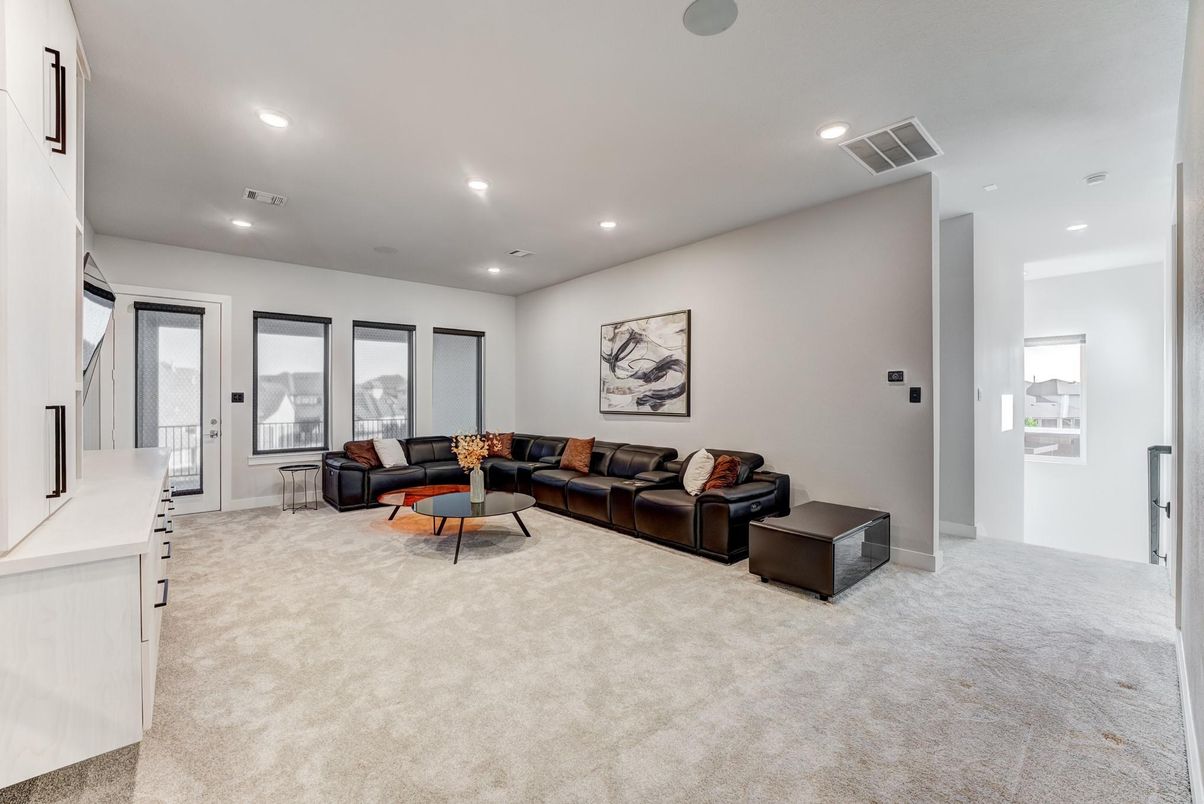 Interior, Living room, Recessed Lighting