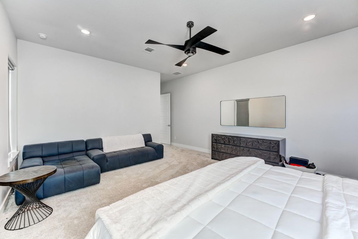 Bedroom, Interior, Recessed Lighting
