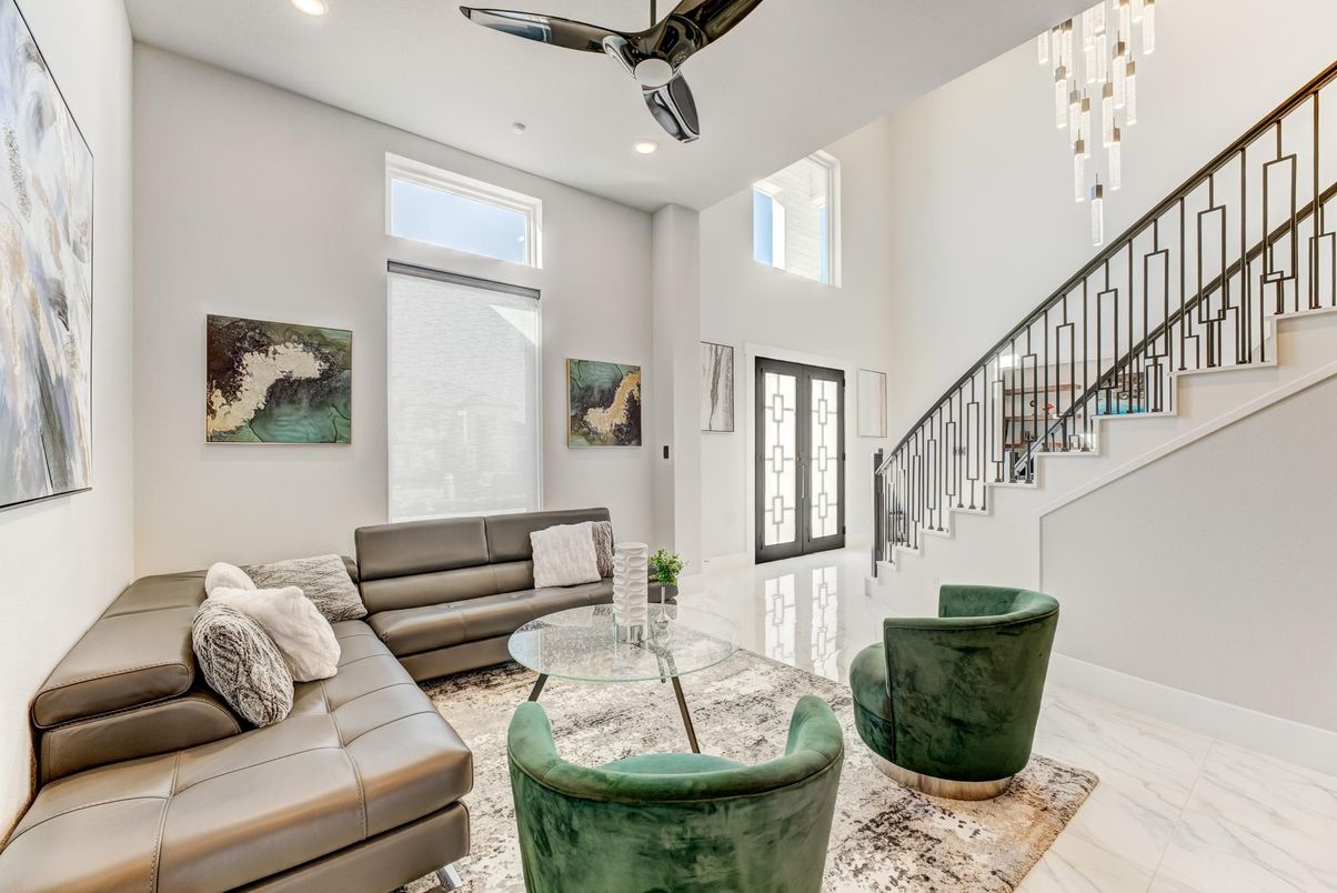 Interior, Living room, Marble, Recessed Lighting