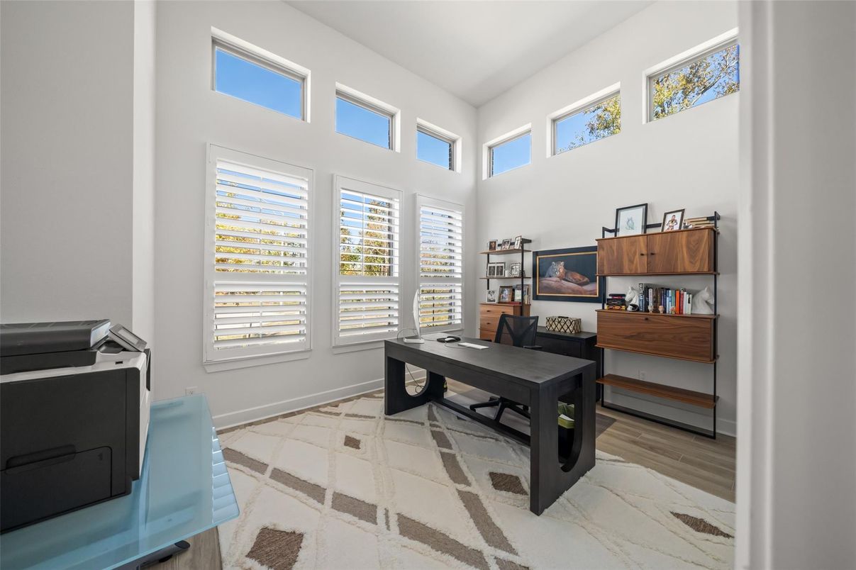 Home Office, Interior, Wood Texture Flooring