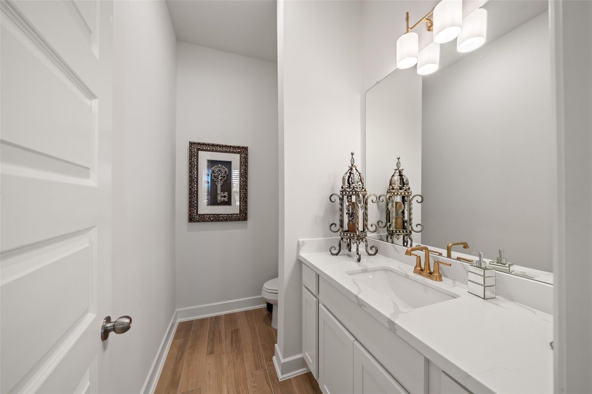 Bathroom, Interior, Wood Texture Flooring