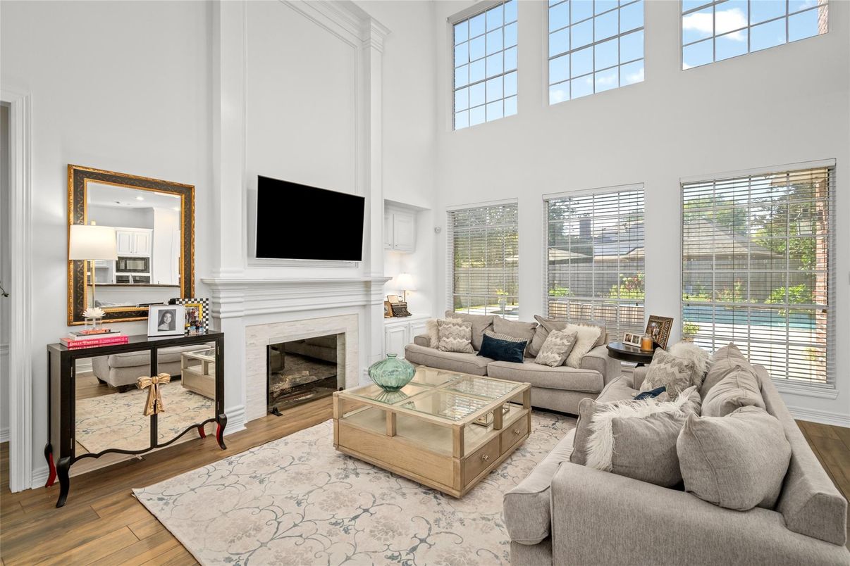 Fireplace, Interior, Living room, Wood Texture Flooring