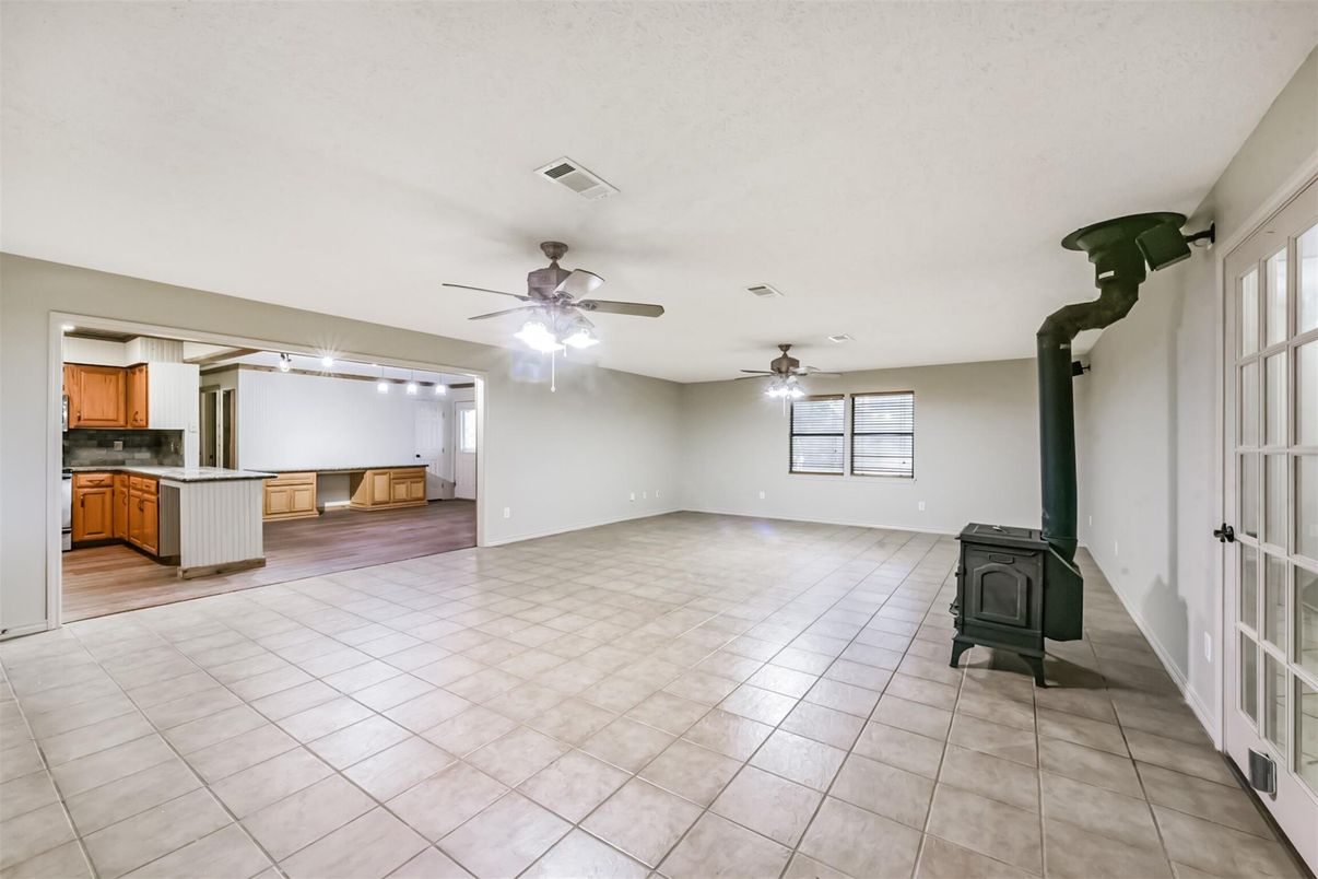 Empty room, Fireplace, Interior, Kitchen