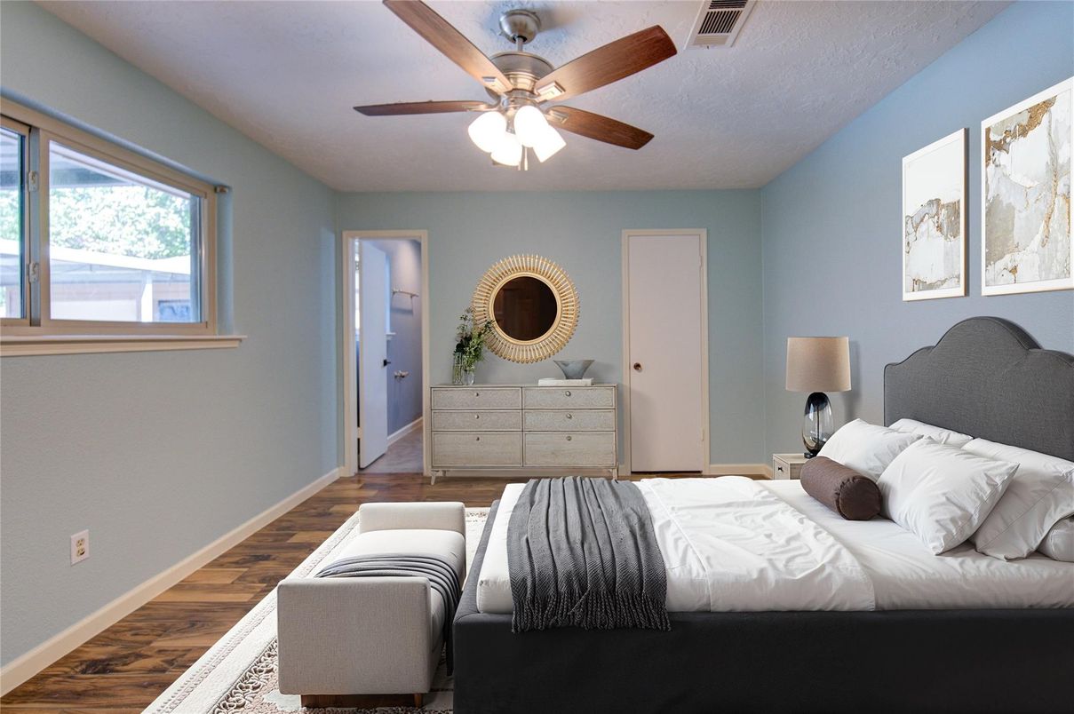 Bedroom, Interior, Wood Texture Flooring