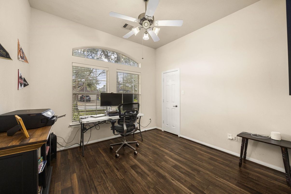 Home Office, Interior, Wood Texture Flooring