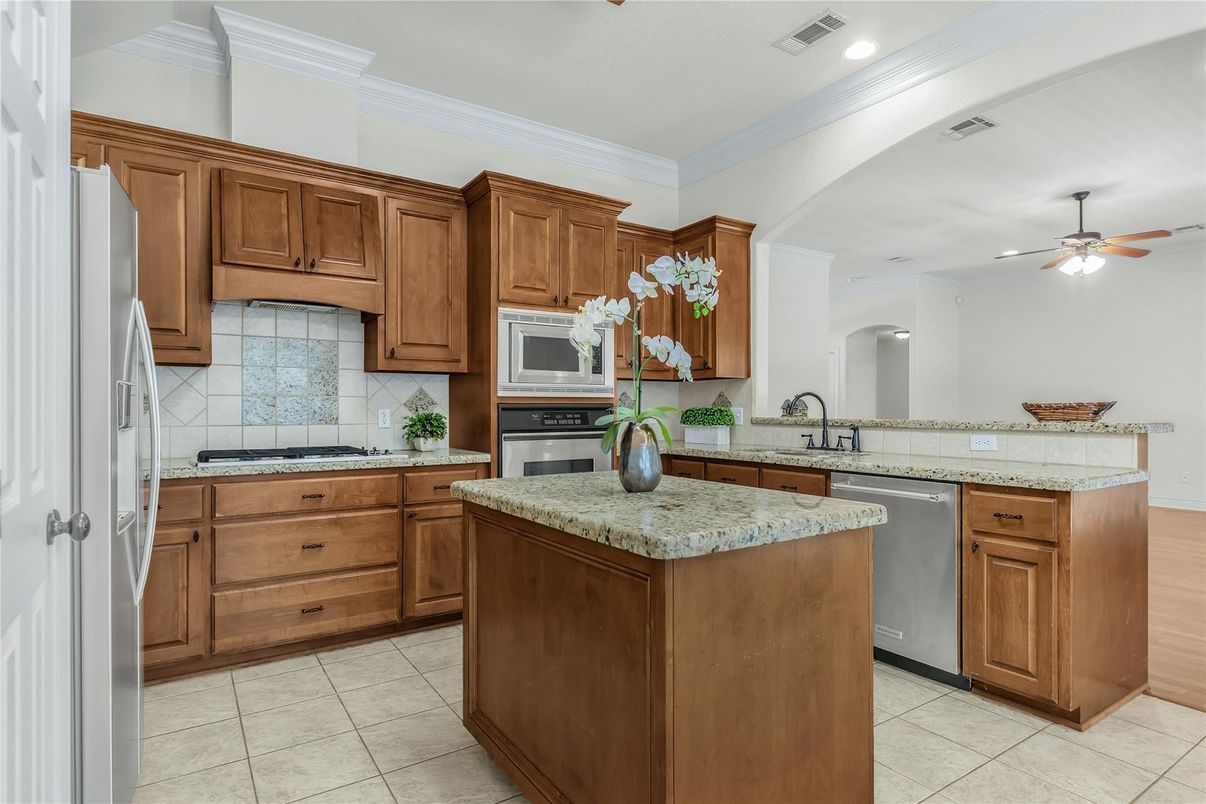 Interior, Kitchen, Recessed Lighting, Stainless Steel Appliances