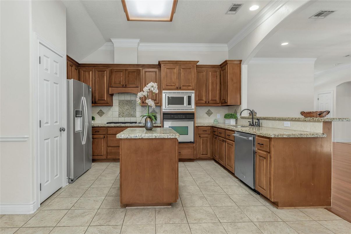 Interior, Kitchen, Recessed Lighting, Stainless Steel Appliances
