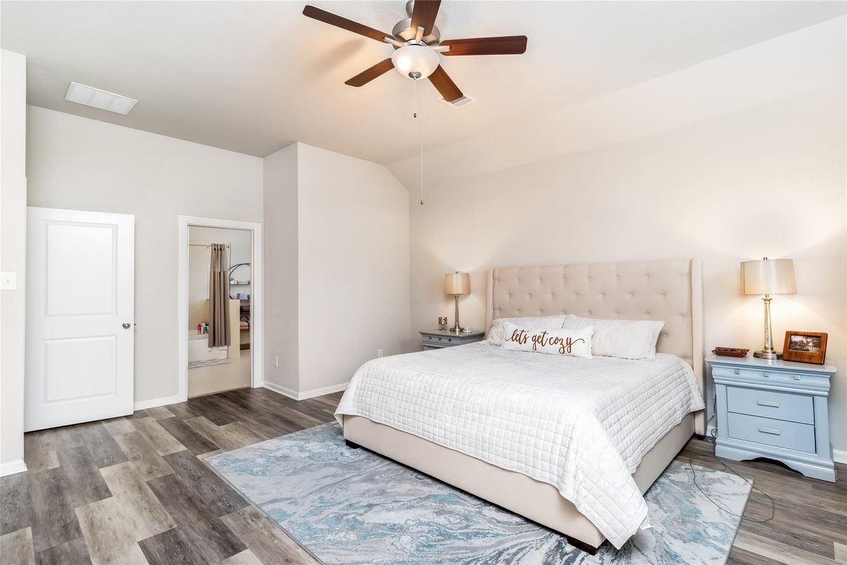 Bedroom, Interior, Wood Texture Flooring
