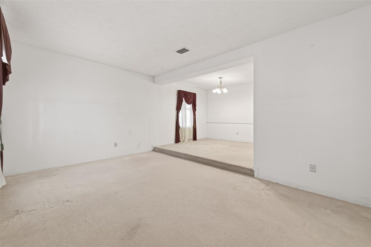 Chandelier, Empty room, Interior