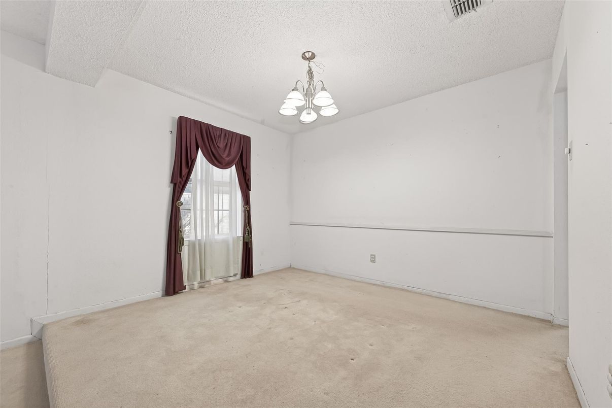 Chandelier, Empty room, Interior