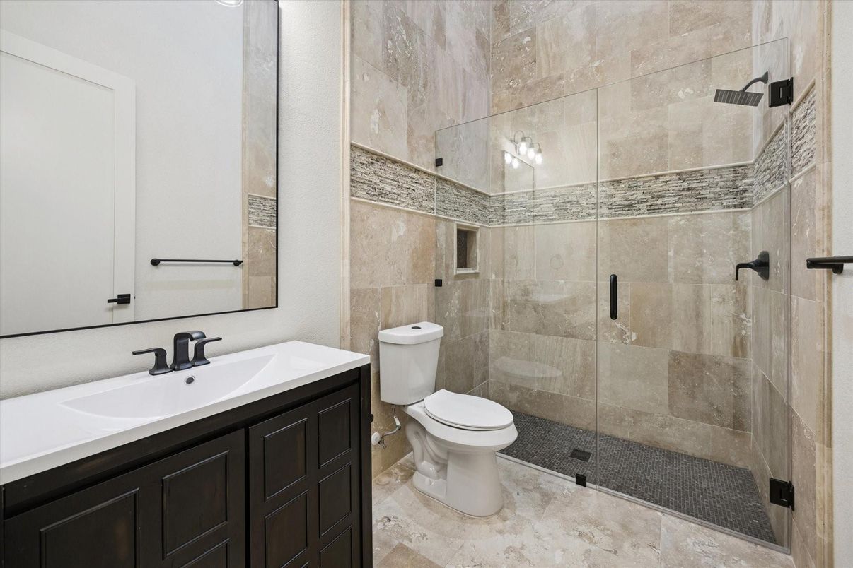 Bathroom, Glass Shower, Interior