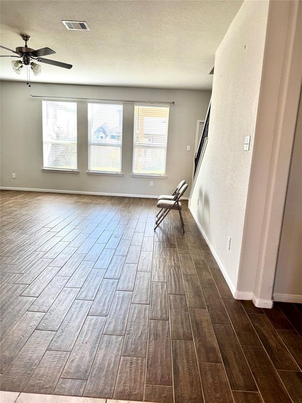 Empty room, Interior, Wood Texture Flooring