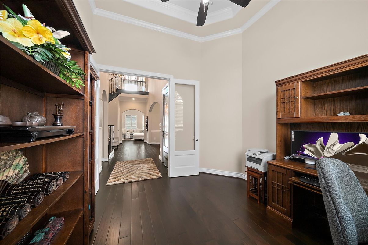 Home Office, Interior, Wood Texture Flooring