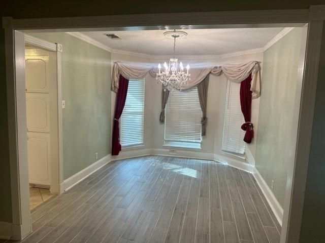 Chandelier, Empty room, Interior, Wood Texture Flooring