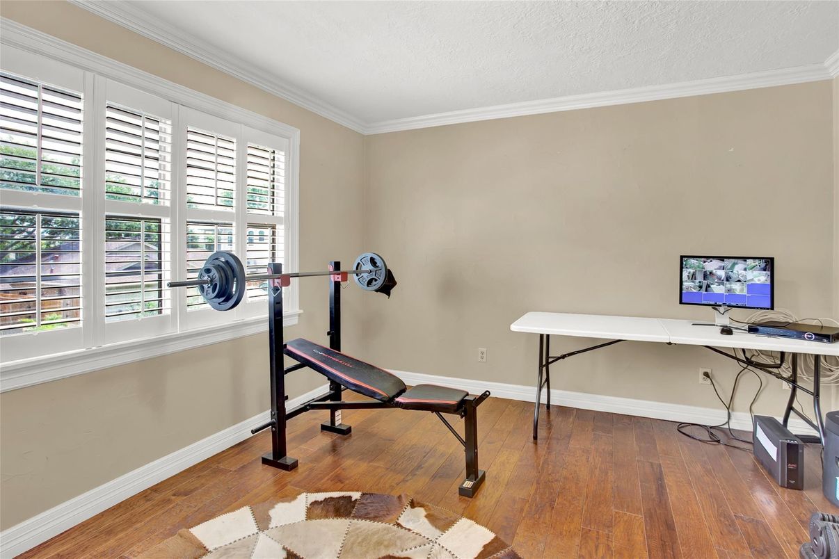 Fitness Equipment, Interior, Wood Texture Flooring