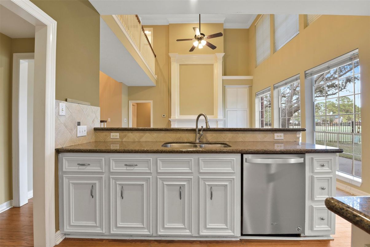 Interior, Kitchen, Wood Texture Flooring
