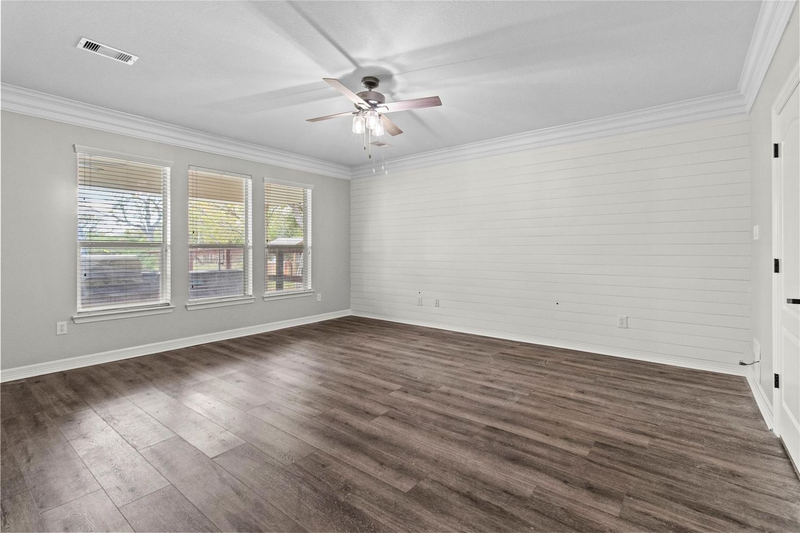 Empty room, Interior, Wood Texture Flooring