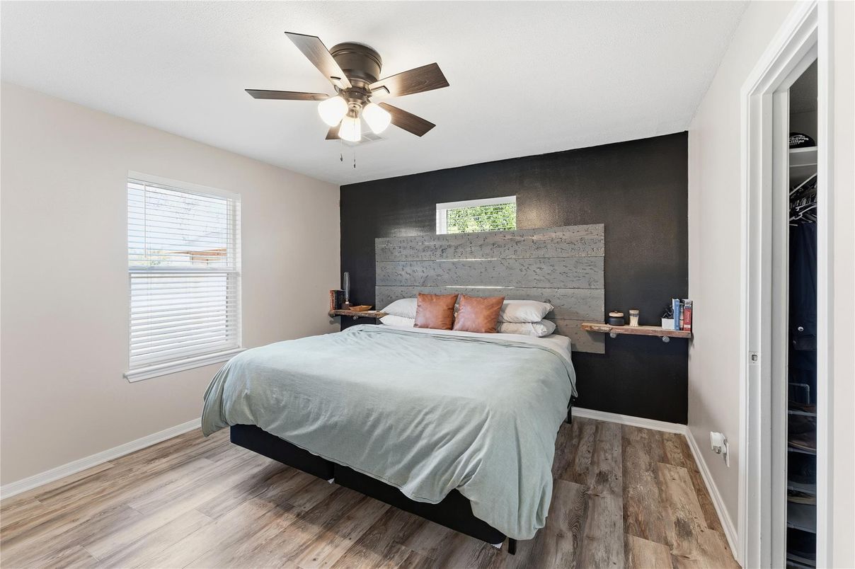 Bedroom, Interior, Wood Texture Flooring