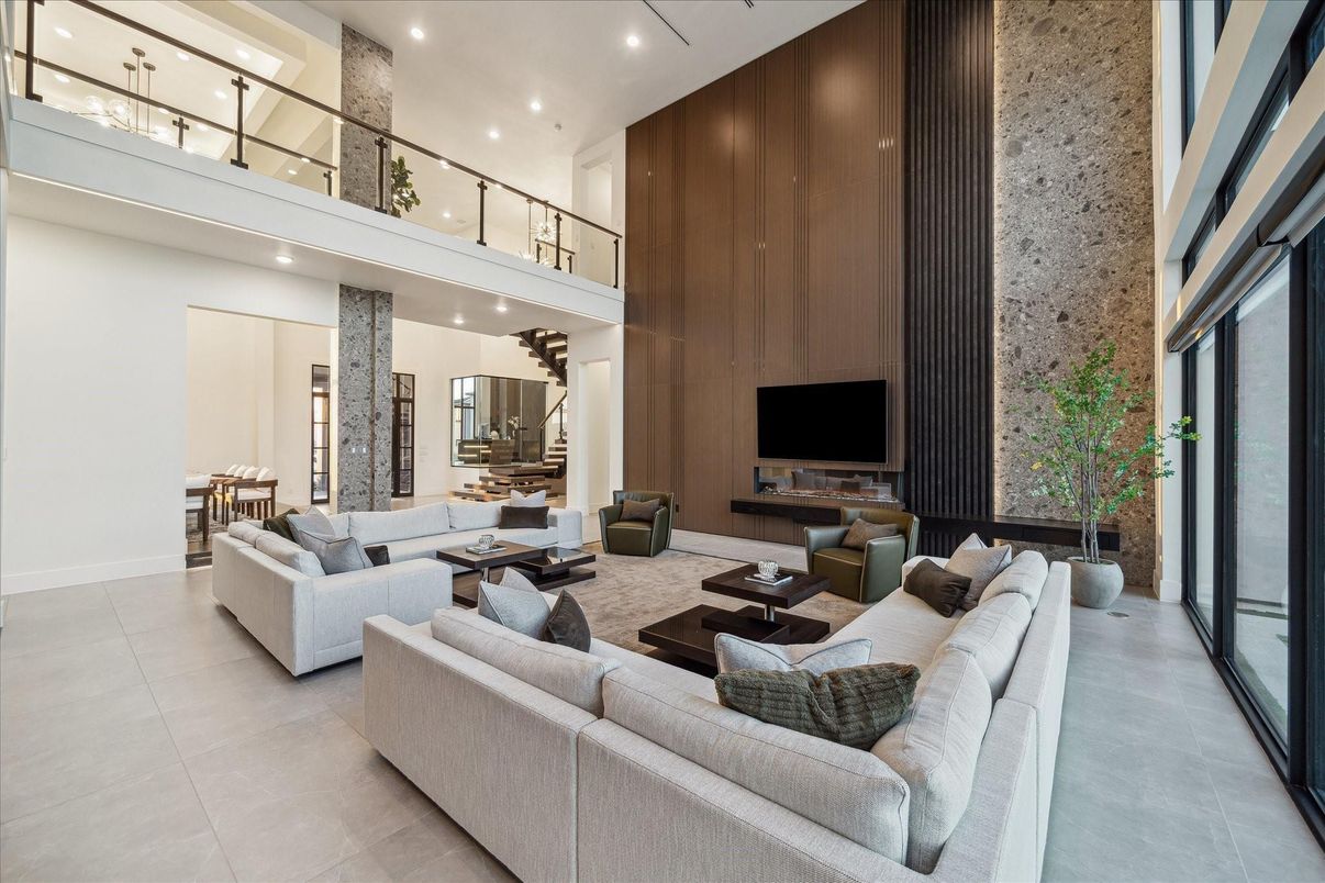 Interior, Living room, Recessed Lighting