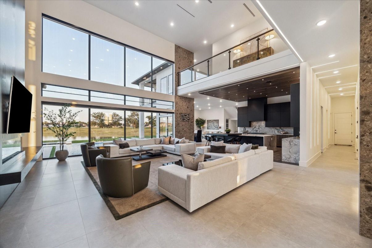 Interior, Kitchen, Living room, Recessed Lighting