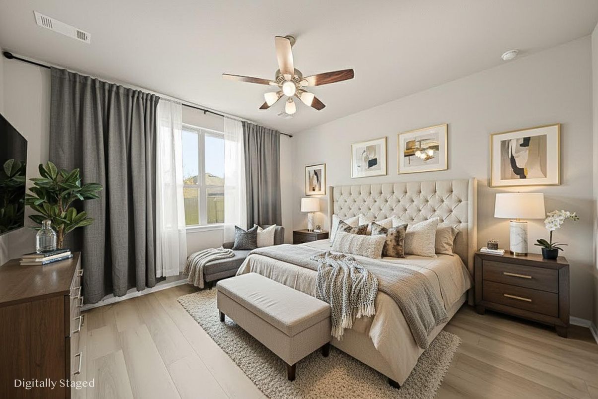 Bedroom, Interior, Wood Texture Flooring