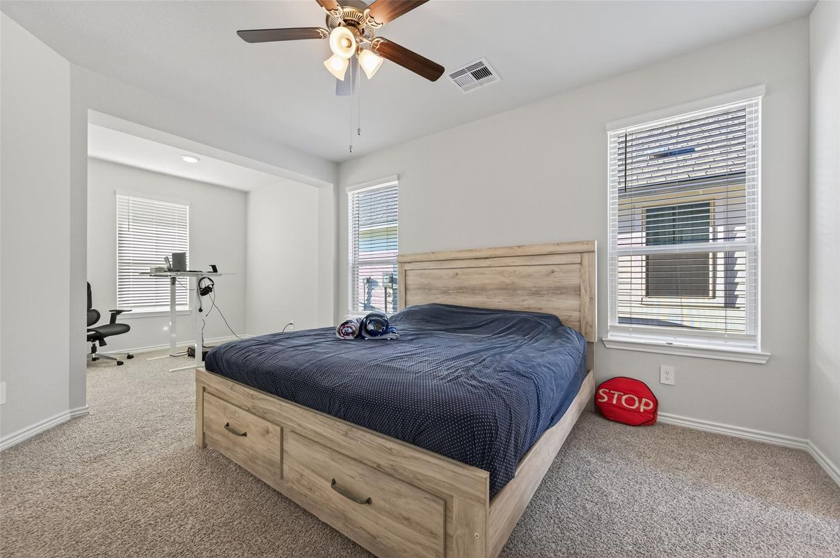 Bedroom, Interior, Recessed Lighting