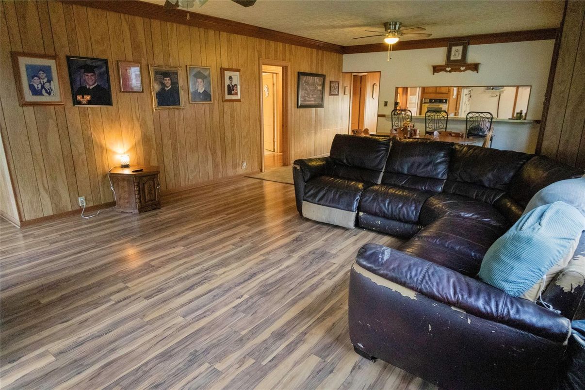 Interior, Living room, Wood Texture Flooring, Wooden Walls