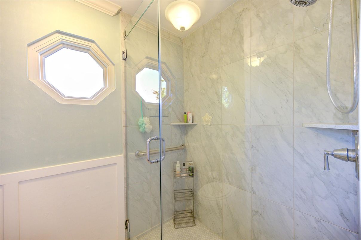 Bathroom, Glass Shower, Interior, Marble Walls