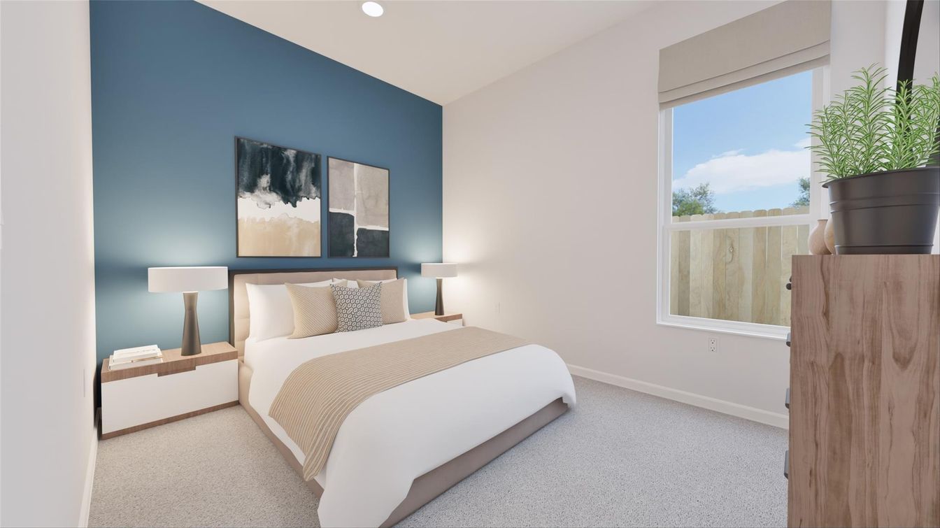 Bedroom, Interior, Recessed Lighting