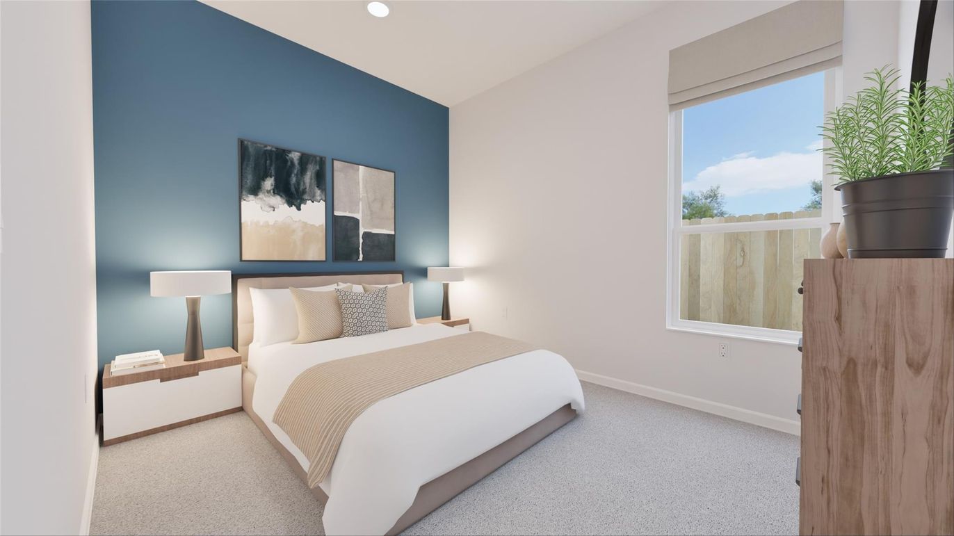 Bedroom, Interior, Recessed Lighting