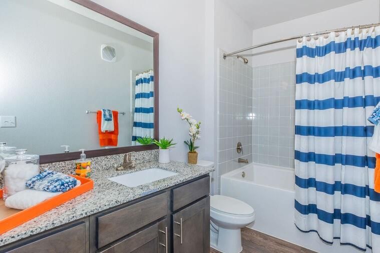 Bathroom, Interior, Wood Texture Flooring