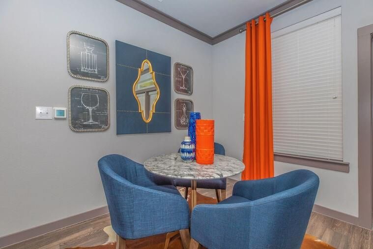 Dining room, Interior, Wood Texture Flooring