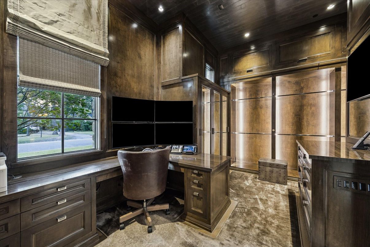 Home Office, Interior, Recessed Lighting