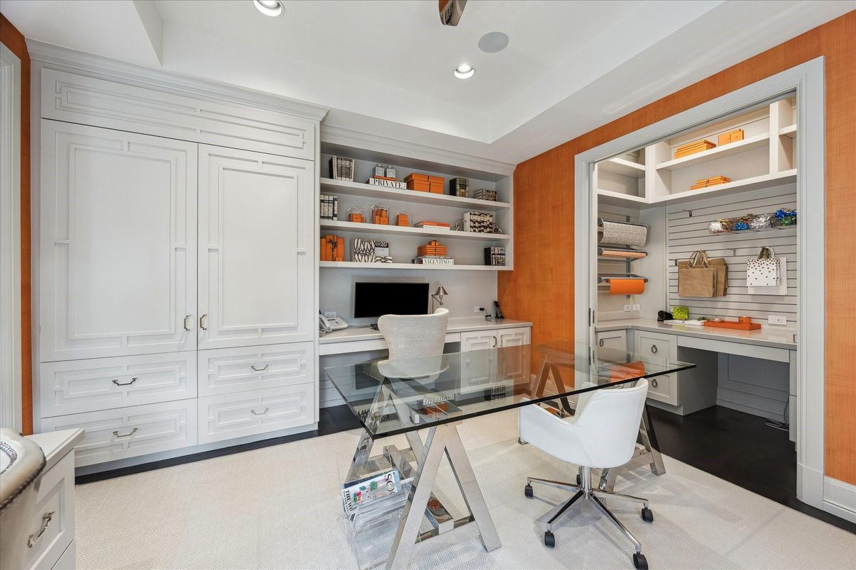 Home Office, Interior, Recessed Lighting