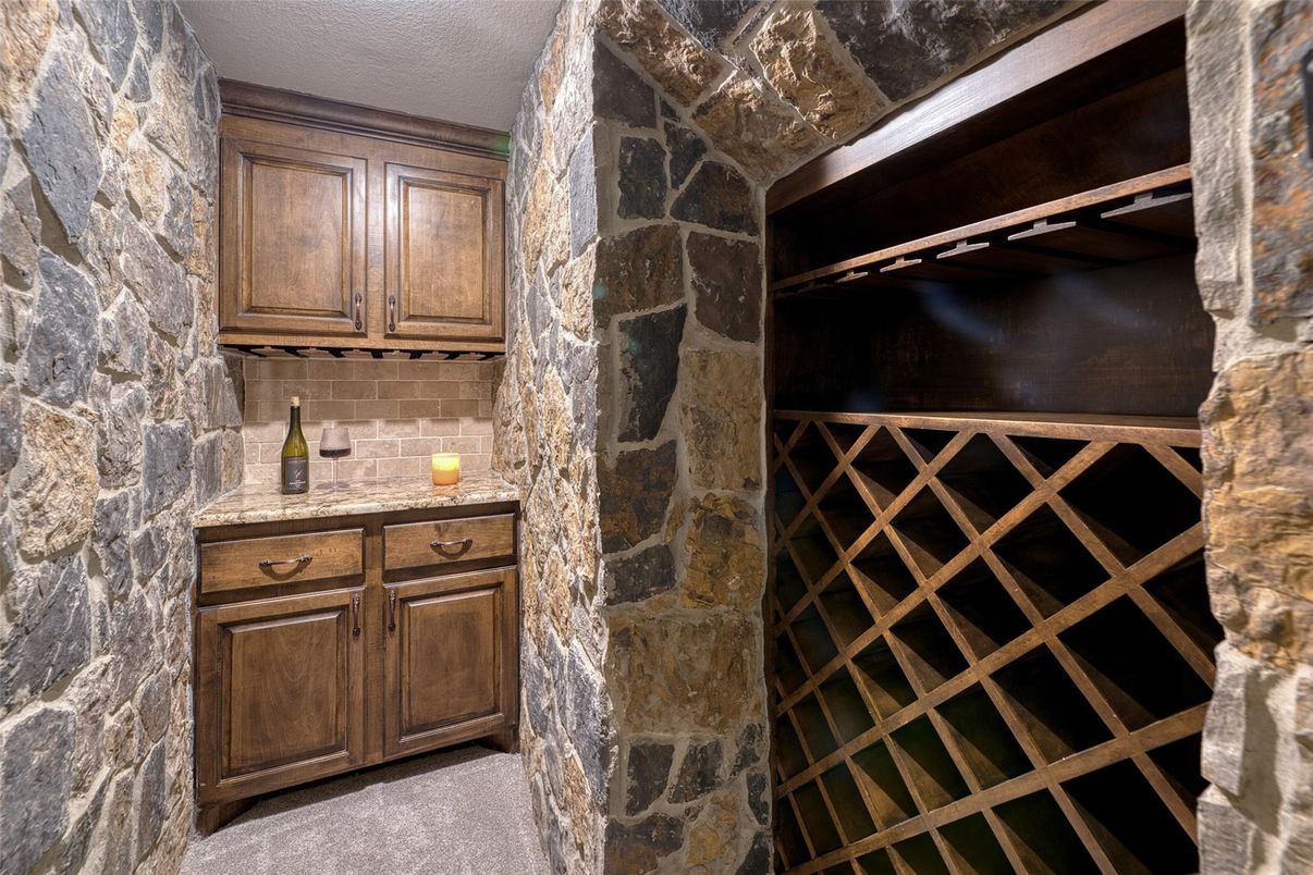 Interior, Stone Walls, Wine Storage