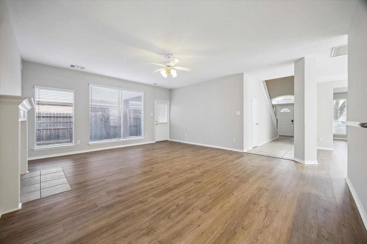 Empty room, Interior, Wood Texture Flooring