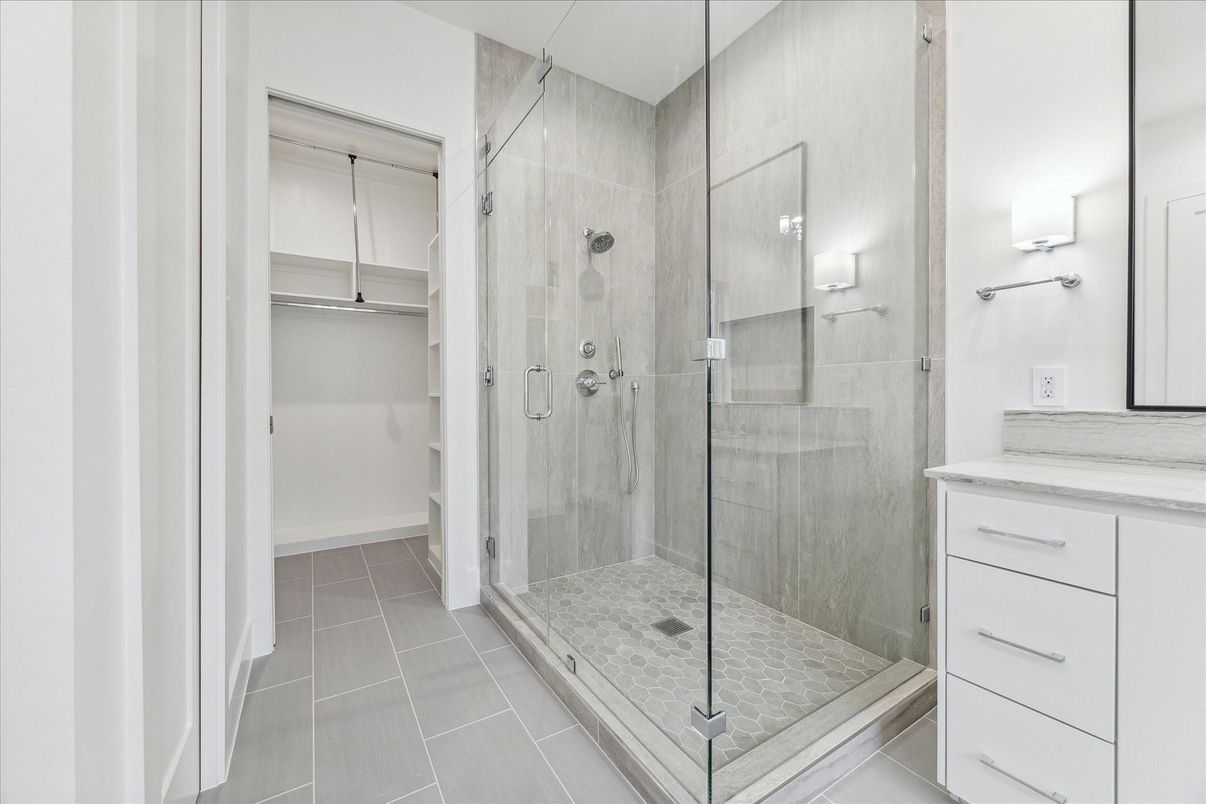 Bathroom, Glass Shower, Interior, Walk-in Closets