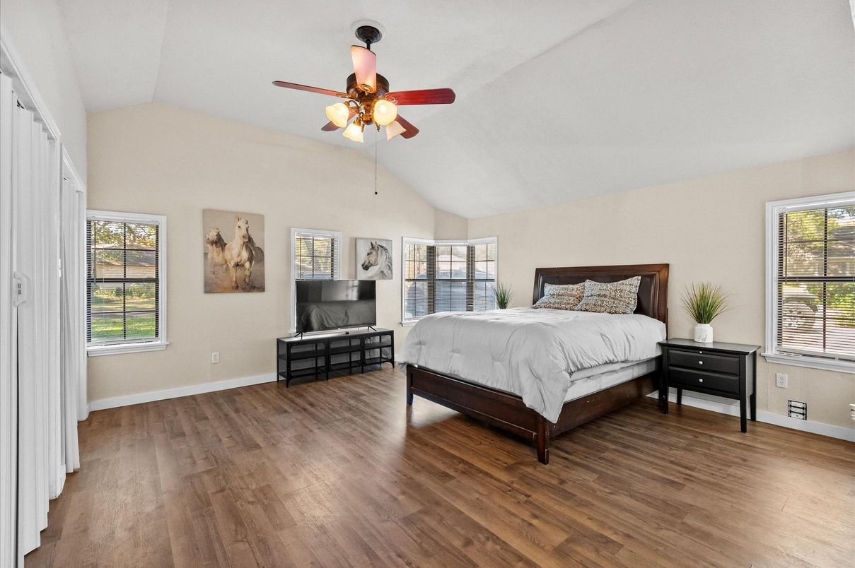 Bedroom, Interior, Wood Texture Flooring
