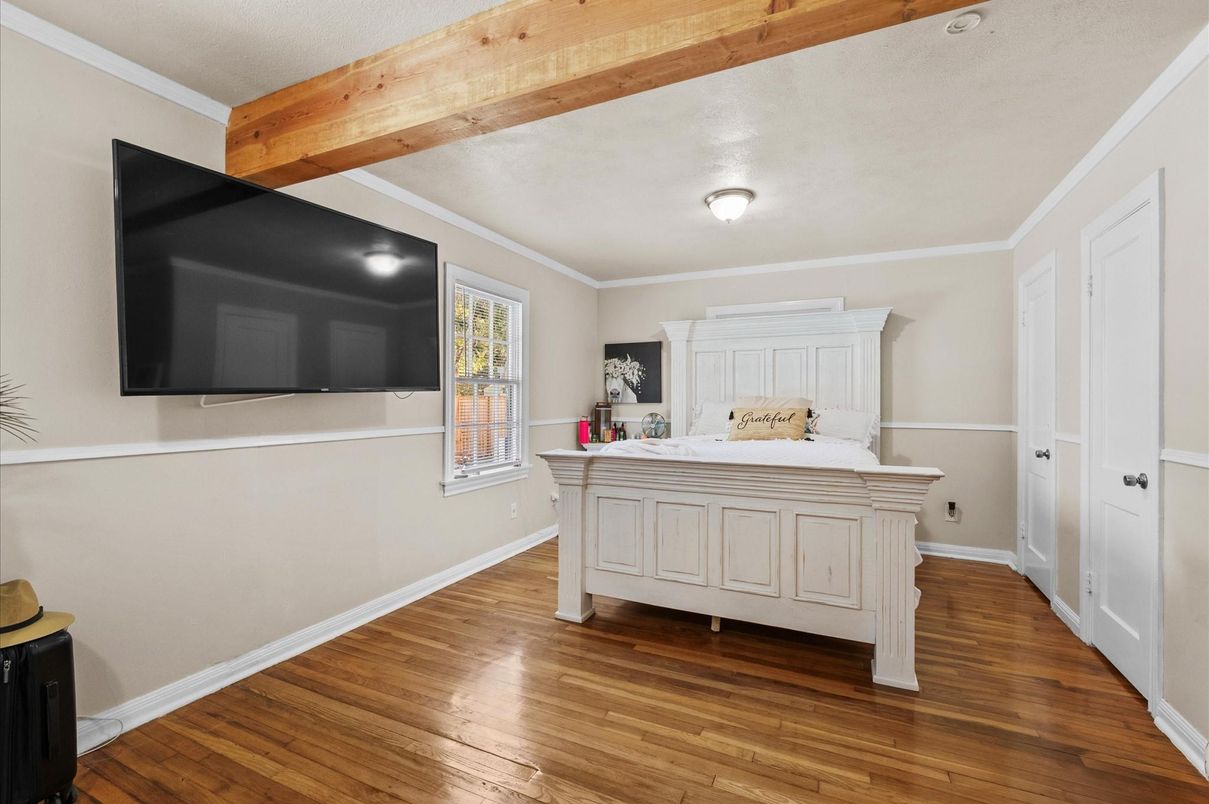 Bedroom, Interior, Wooden Beams, Wood Texture Flooring