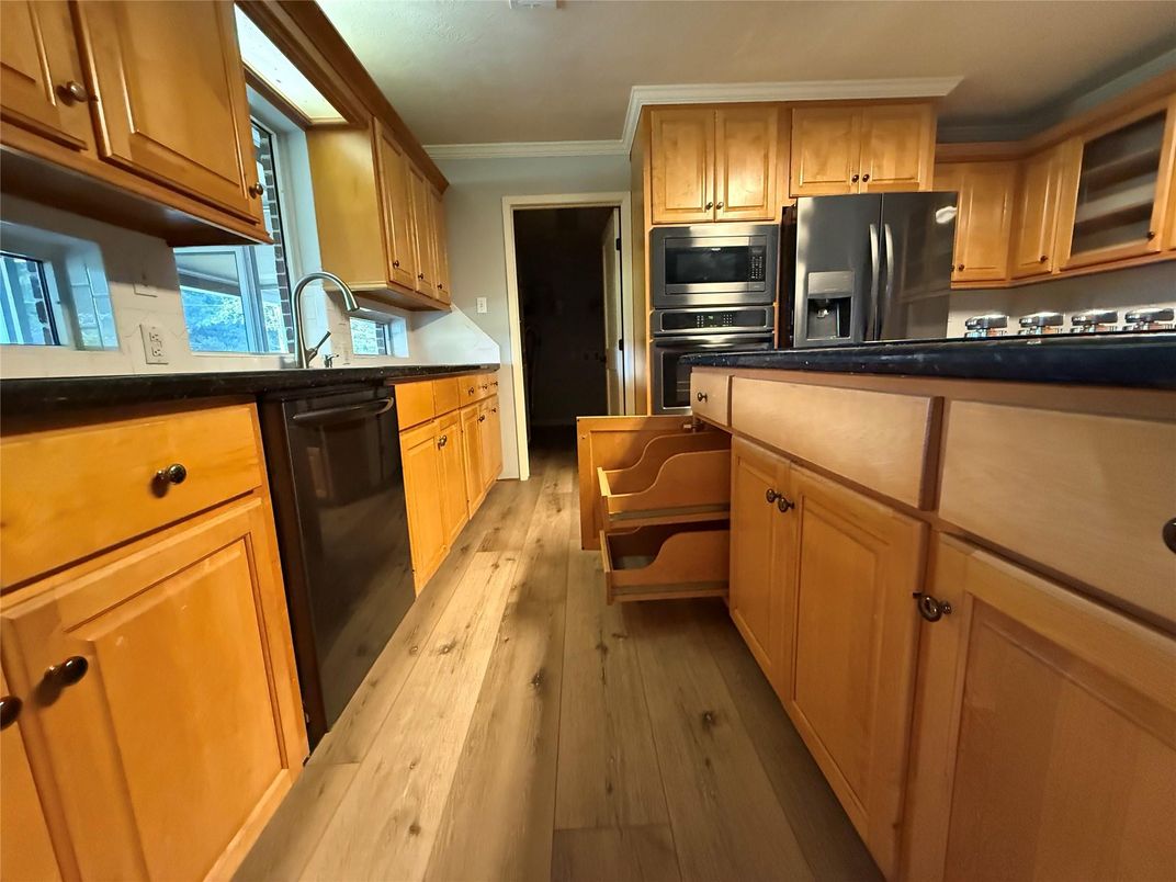 Interior, Kitchen, Wood Texture Flooring