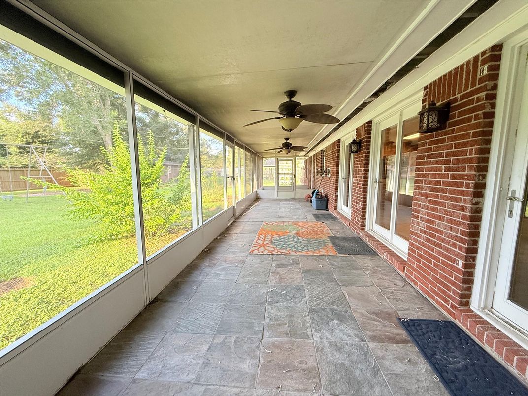 Interior, Stone Walls, Sun Room