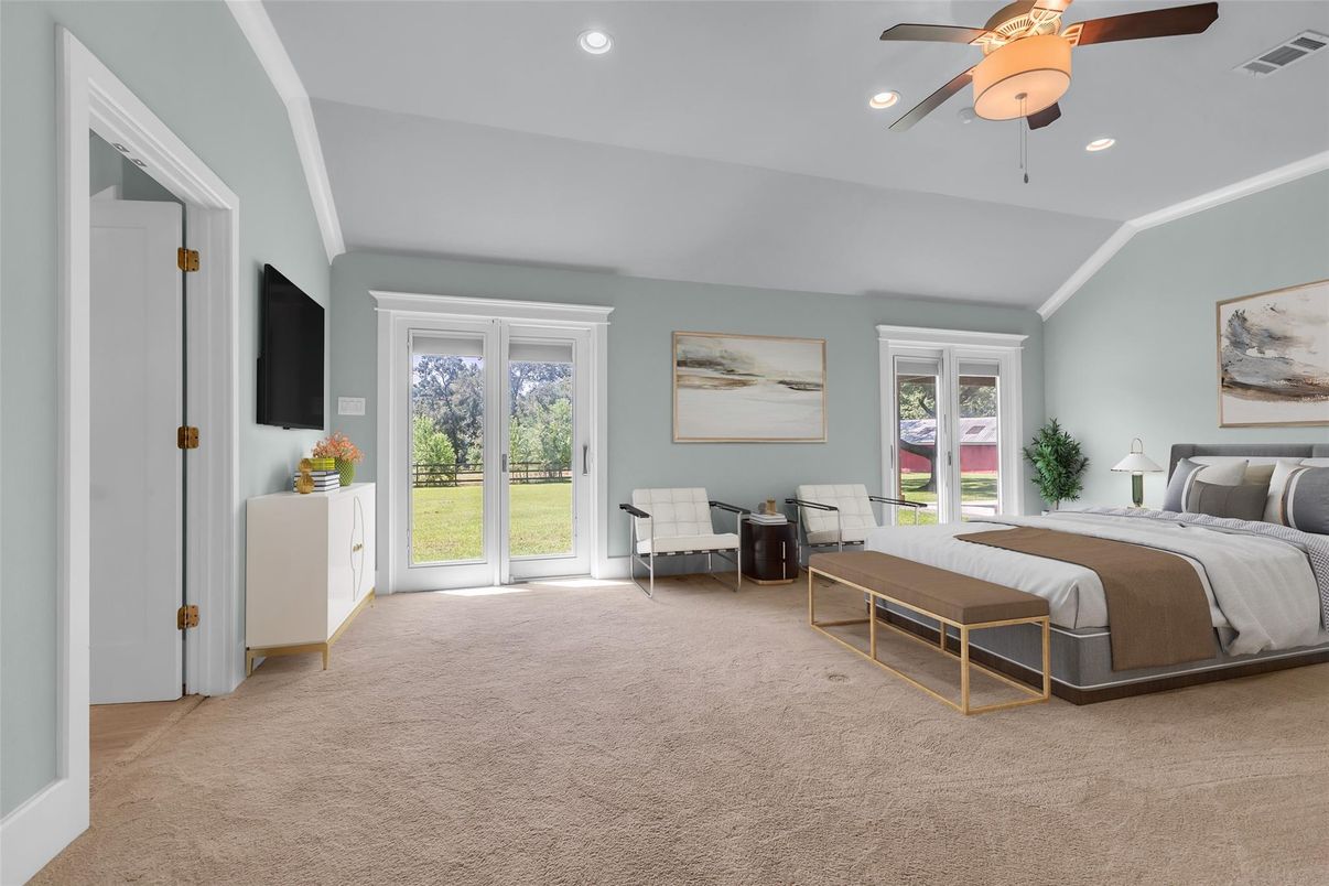 Bedroom, Interior, Recessed Lighting